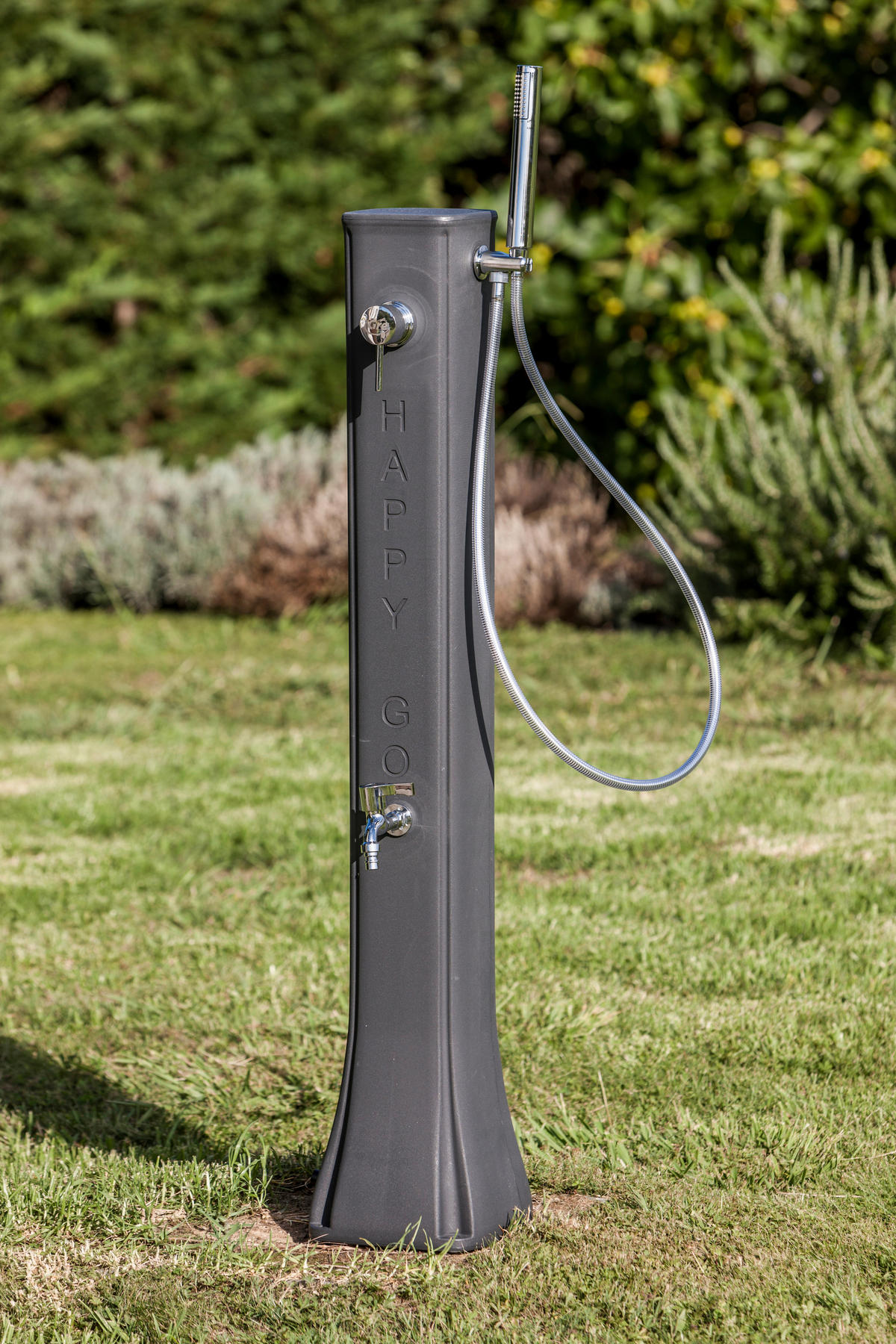SOLARDUSCHE DSM19  - Dunkelgrau, KONVENTIONELL, Kunststoff (24,5/22/119cm) - Gre
