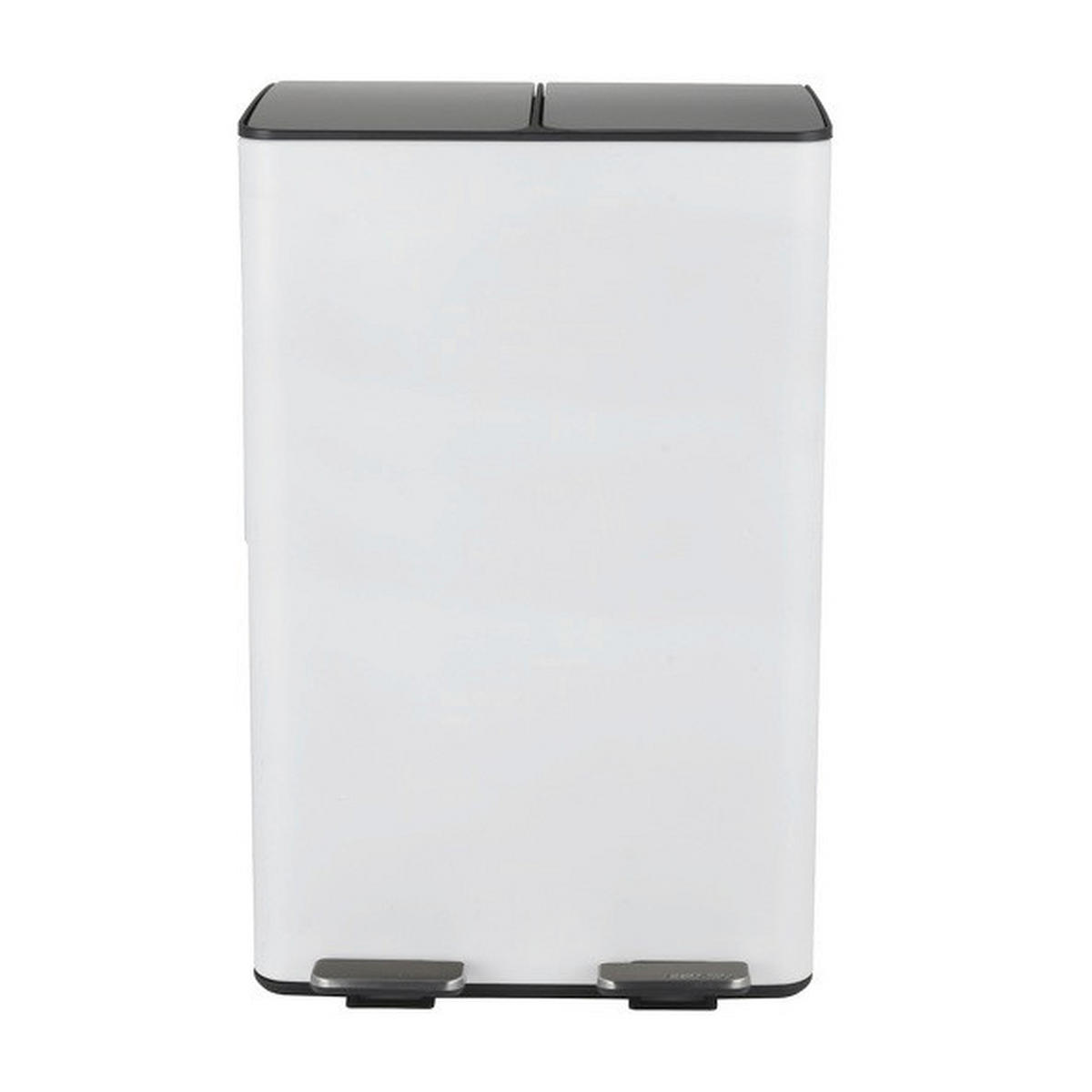 TRETEIMER 60 L  - Schwarz/Weiß, Basics, Kunststoff/Metall (45/30/71cm) - Spirella