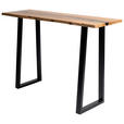 KONSOLENTISCH in Holz, Metall, Kunststoff 120/37/78 cm    - Schwarz/Akaziefarben, LIFESTYLE, Holz/Kunststoff (120/37/78cm) - Landscape