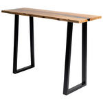 KONSOLENTISCH in Holz, Metall, Kunststoff 120/37/78 cm    - Schwarz/Akaziefarben, LIFESTYLE, Holz/Kunststoff (120/37/78cm) - Landscape