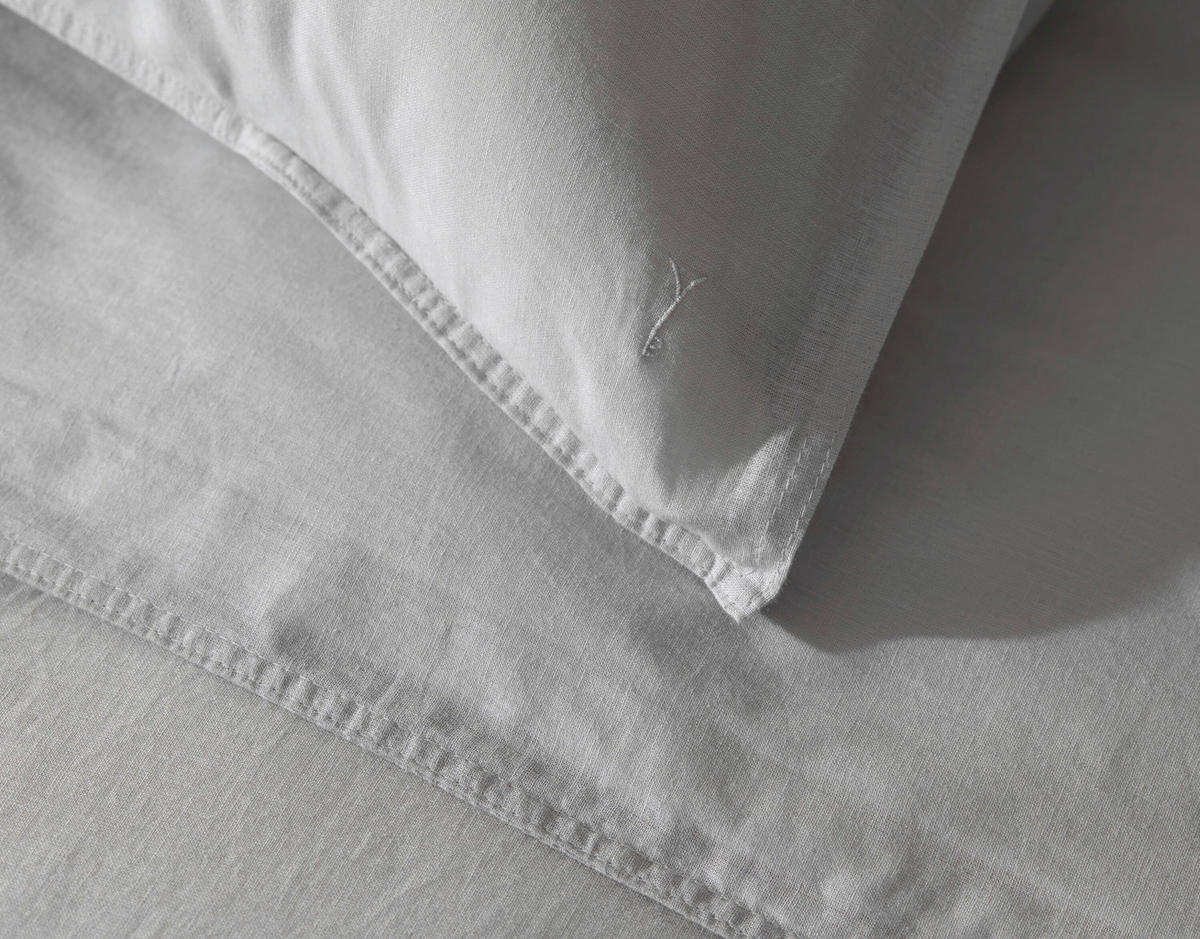 BETTWÄSCHE 2-teilig Suite-Saint-Tropez 135/200 cm  - Hellgrau, Basics, Textil (135/200cm)