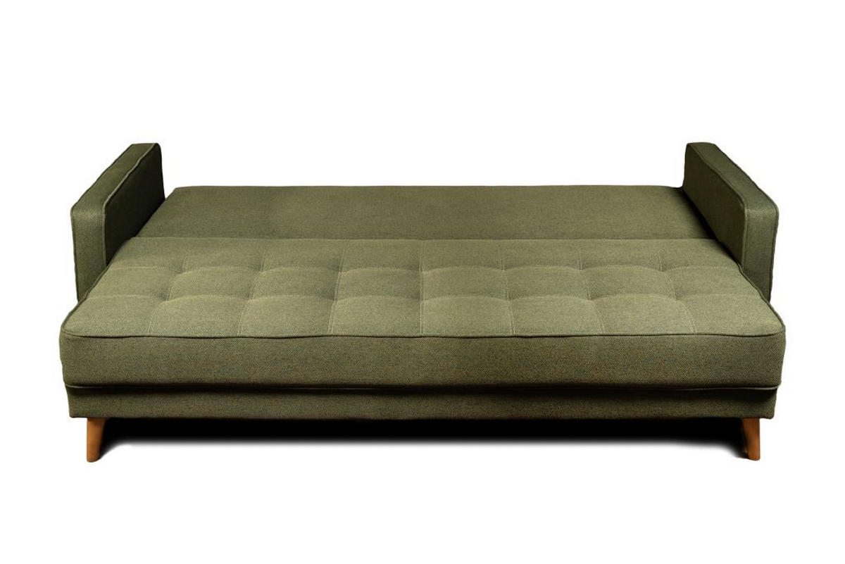TROSJED tekstil  maslinasto zelena    - maslinasto zelena/boje bukve, Moderno, tekstil/drvo (208/74/100cm) - Hom`in
