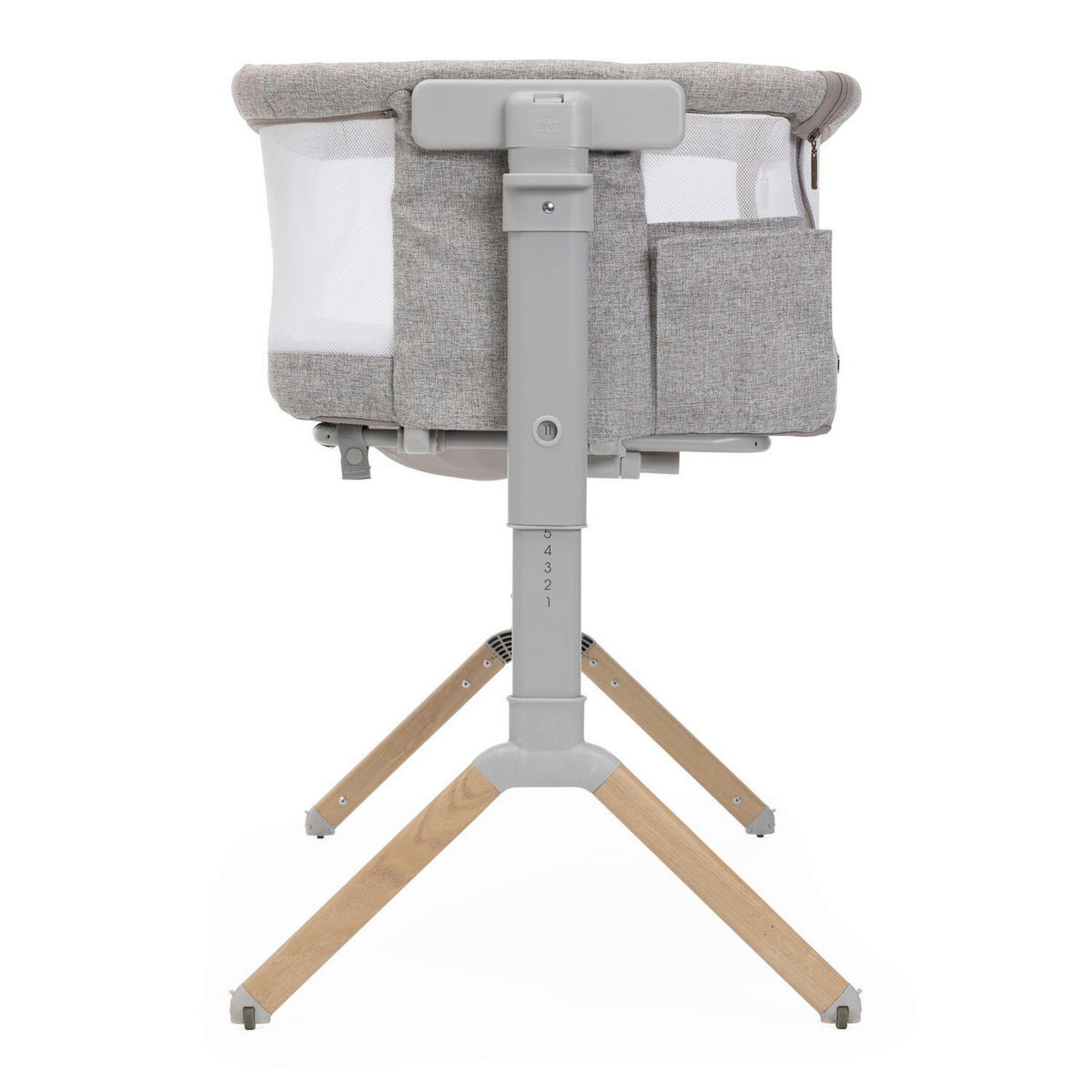 BEISTELLBETT Next2Me Armonia  - Hellgrau, Basics, Textil/Metall (99/69/83/55,5cm) - Chicco