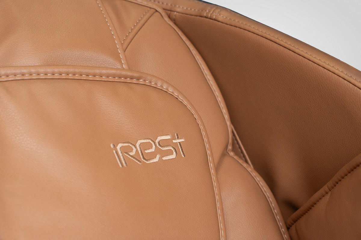MASSAGESESSEL  mit Braun, Grau Relaxfunktion, Sitzheizung, Netzbetrieb, Massagefunktion, Herz-Waage-Funktion, abwischbar, ausziehbare Fußstütze, Rückenlehne in S-Form  - Braun/Grau, Basics, Kunststoff/Textil (76/113/155-168cm) - iRest