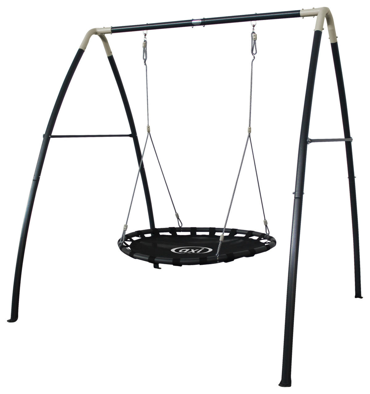 NESTSCHAUKEL A030.244.00 Anthrazit, Creme  - Anthrazit/Creme, KONVENTIONELL, Metall (210/218/238cm) - Ambia Garden