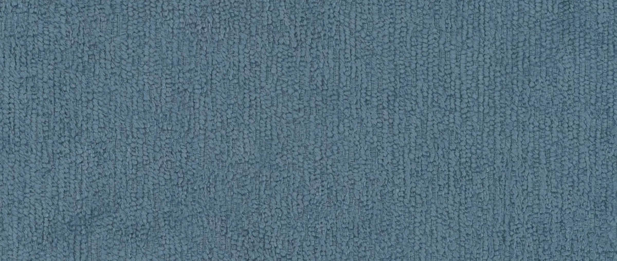 ECKSOFA Blau Chenille  - Blau/Silberfarben, KONVENTIONELL, Textil/Metall (284/143cm) - Carryhome