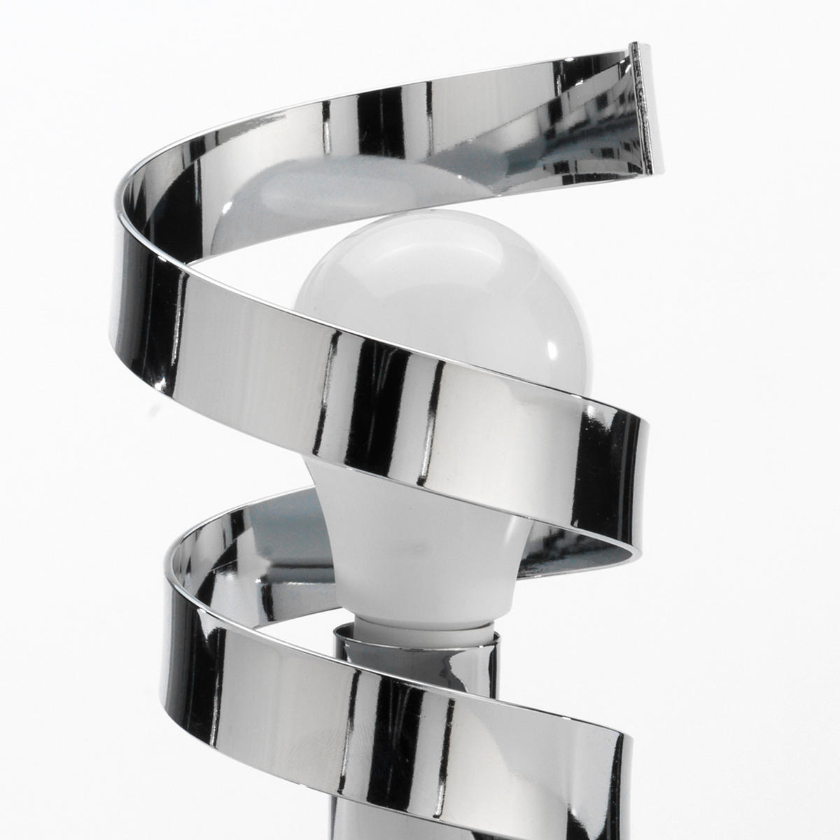 TISCHLEUCHTE 12/12/25 cm   - Chromfarben, Design, Metall (12/12/25cm)