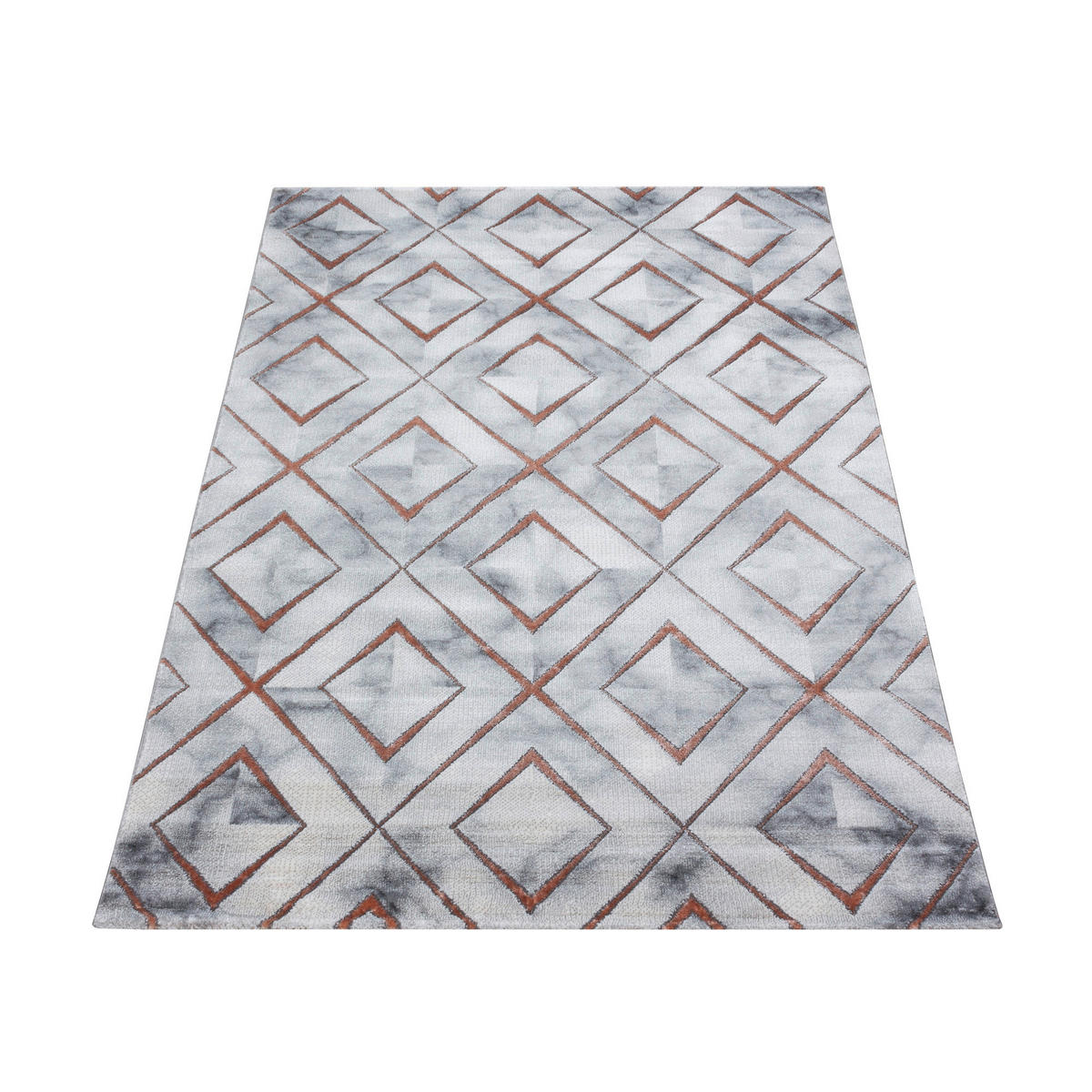 WEBTEPPICH 140/200 cm Naxos 3811 bronze Bronzefarben  - Bronzefarben, Design, Textil (140/200cm)