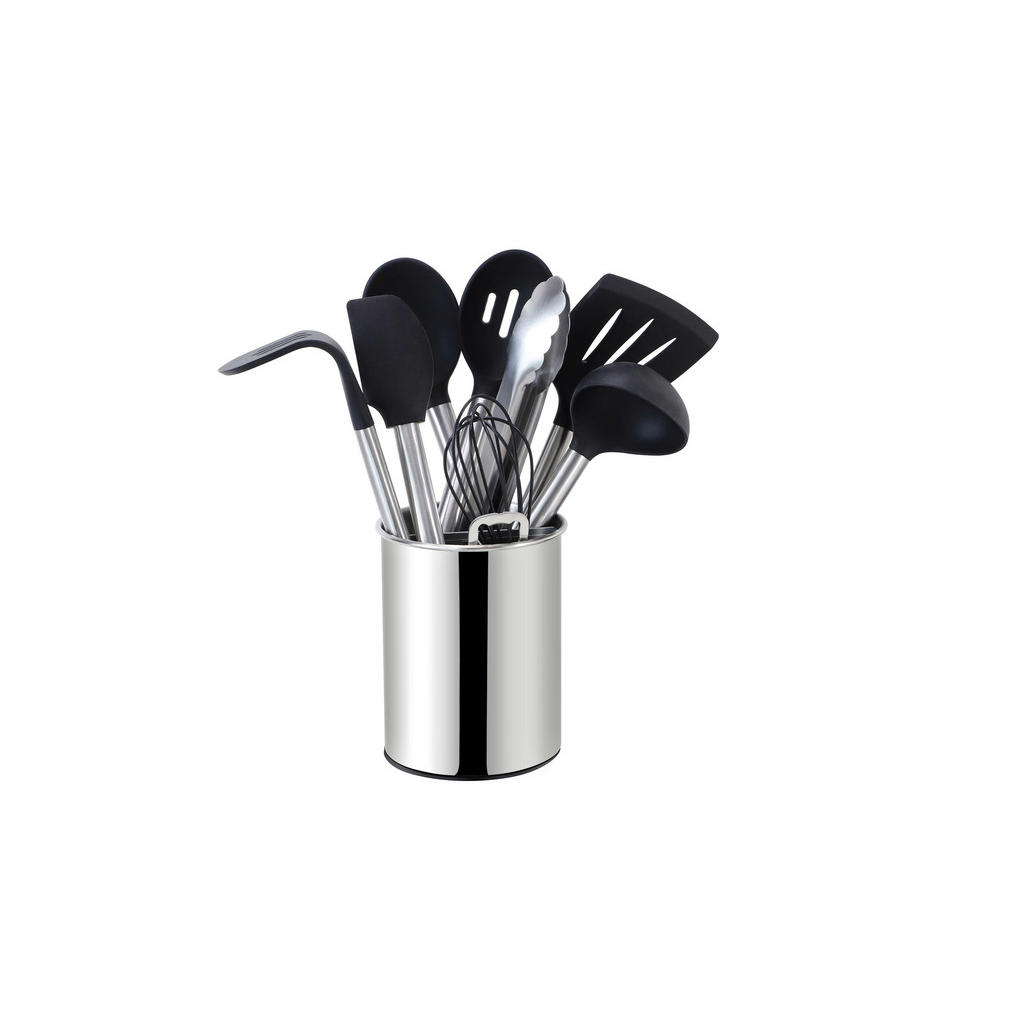 Thumbnail - Echtwerk Küchenhelferset, Schwarz, Silber, Metall, 10-teilig, lebensmittelecht, einfache Handhabung, Kochen, Küchenhelfe...