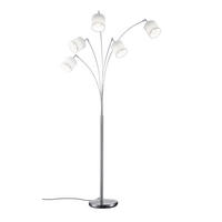 BÖJD LAMPA TOMMY 12/200 cm    - vit/nickelfärgad, Basics, metall/textil (12/200cm)