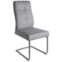 STOLICA NA SANKAMA  svetlosiva       - boja nerđajućeg čelika/svetlosiva, Konvencionalno, metal/tekstil (45/61/99cm) - Livetastic