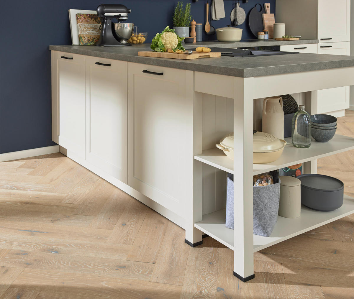 EINBAUKÜCHE VICTORIA SATIN  - LIFESTYLE, Holzwerkstoff - Novel