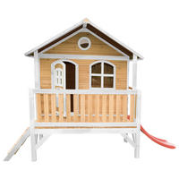 SPIELHAUS 349/233/212 cm  - Weiss/Hellrot, Konventionell, Holz/Kunststoff (349/233/212cm)