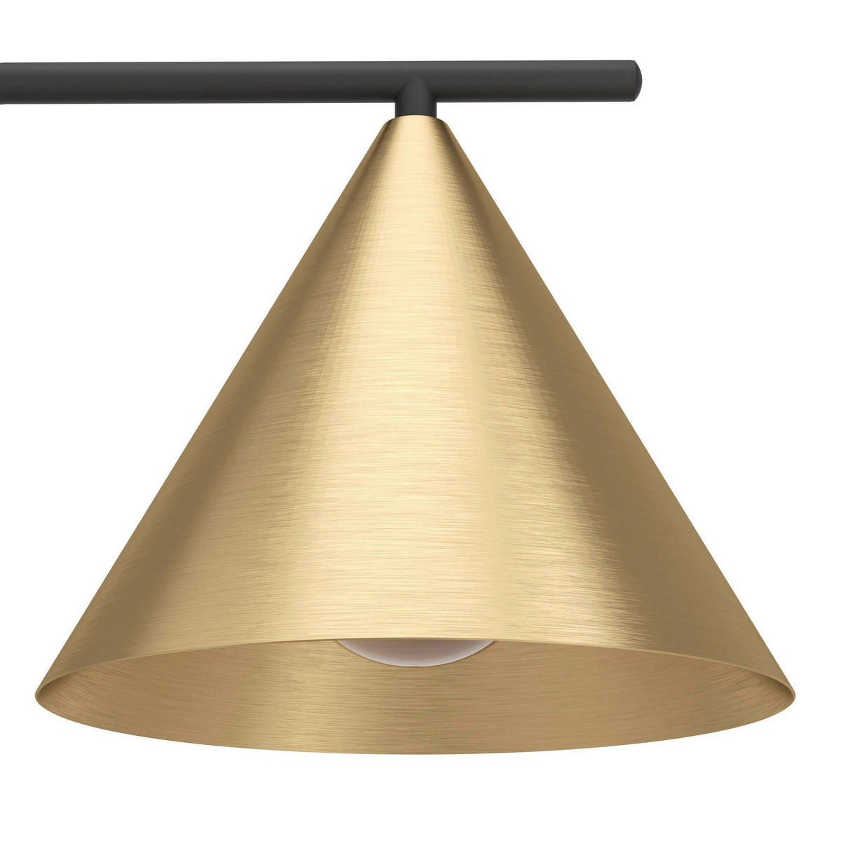 STEHLEUCHTE 29,5/22/162 cm    - Messingfarben/Schwarz, Design, Metall (29,5/22/162cm) - Eglo