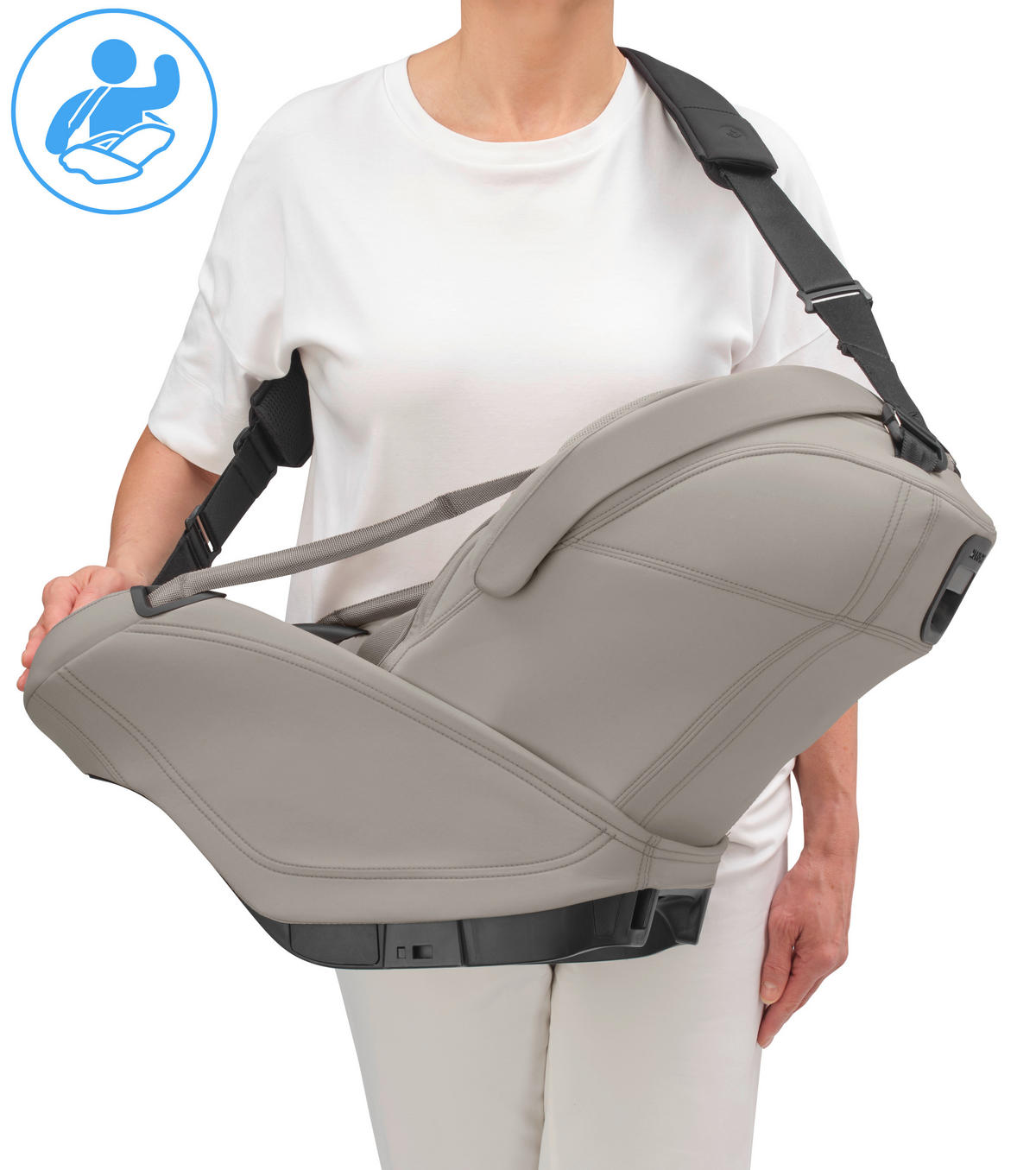 KINDERWAGENSET  Zero-G Travelsystem  Sapphire Sand  - Sandfarben/Creme, Basics, Textil (44,5/105/84cm) - Maxi-Cosi