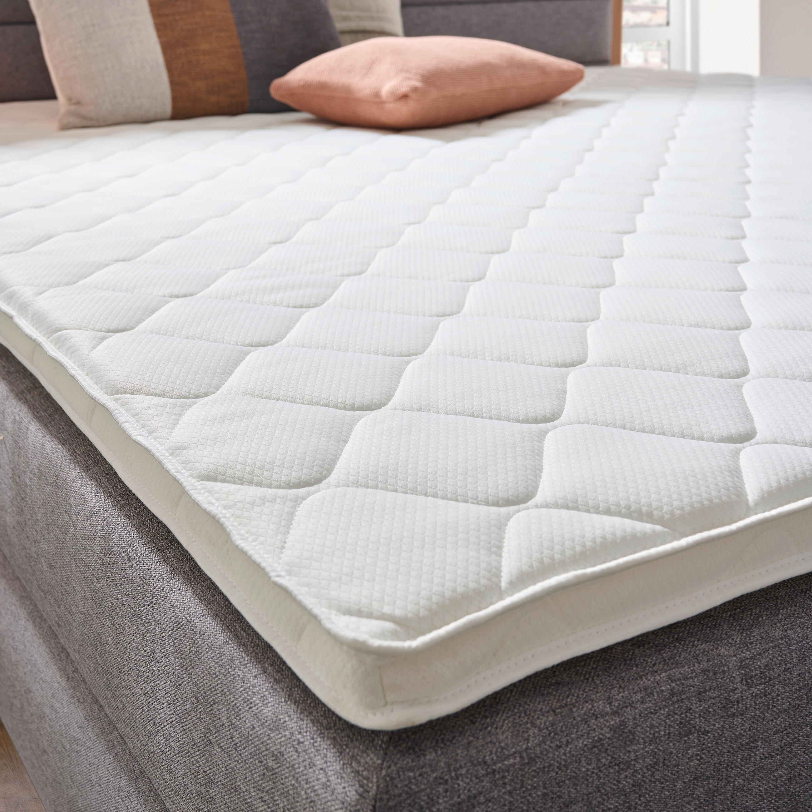 LIT COFFRE 160/200 cm  in Grau, Eiche Artisan  - Eiche Artisan/Grau, Konventionell, Holz/Holzwerkstoff (160/200cm) - Carryhome