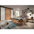 DREHTÜRENSCHRANK in Weiß, Eichefarben - Eichefarben/Anthrazit, Natur, Glas/Holz (250/218,5/60cm) - Valnatura