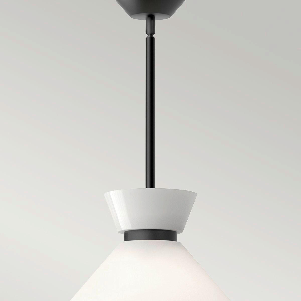 HÄNGELEUCHTE 22,9/35,8 cm  - Schwarz, KONVENTIONELL, Glas/Metall (22,9/35,8cm) - Elstead Lighting