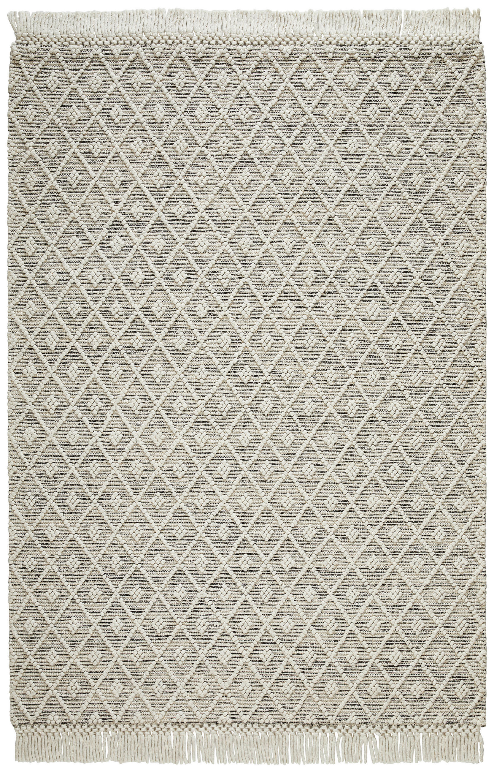 Linea Natura Handwebteppich Sylt Grau 130x190 cm