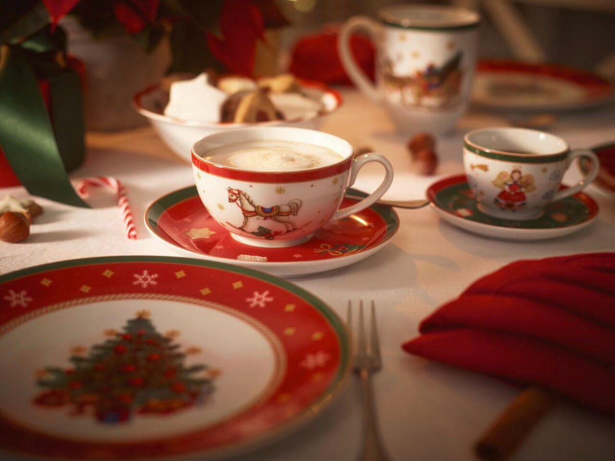 KAFFEESET Multicolor Happy Wintertime - Happy Wintertime 18-teilig  - Multicolor, Basics, Keramik - Hutschenreuther