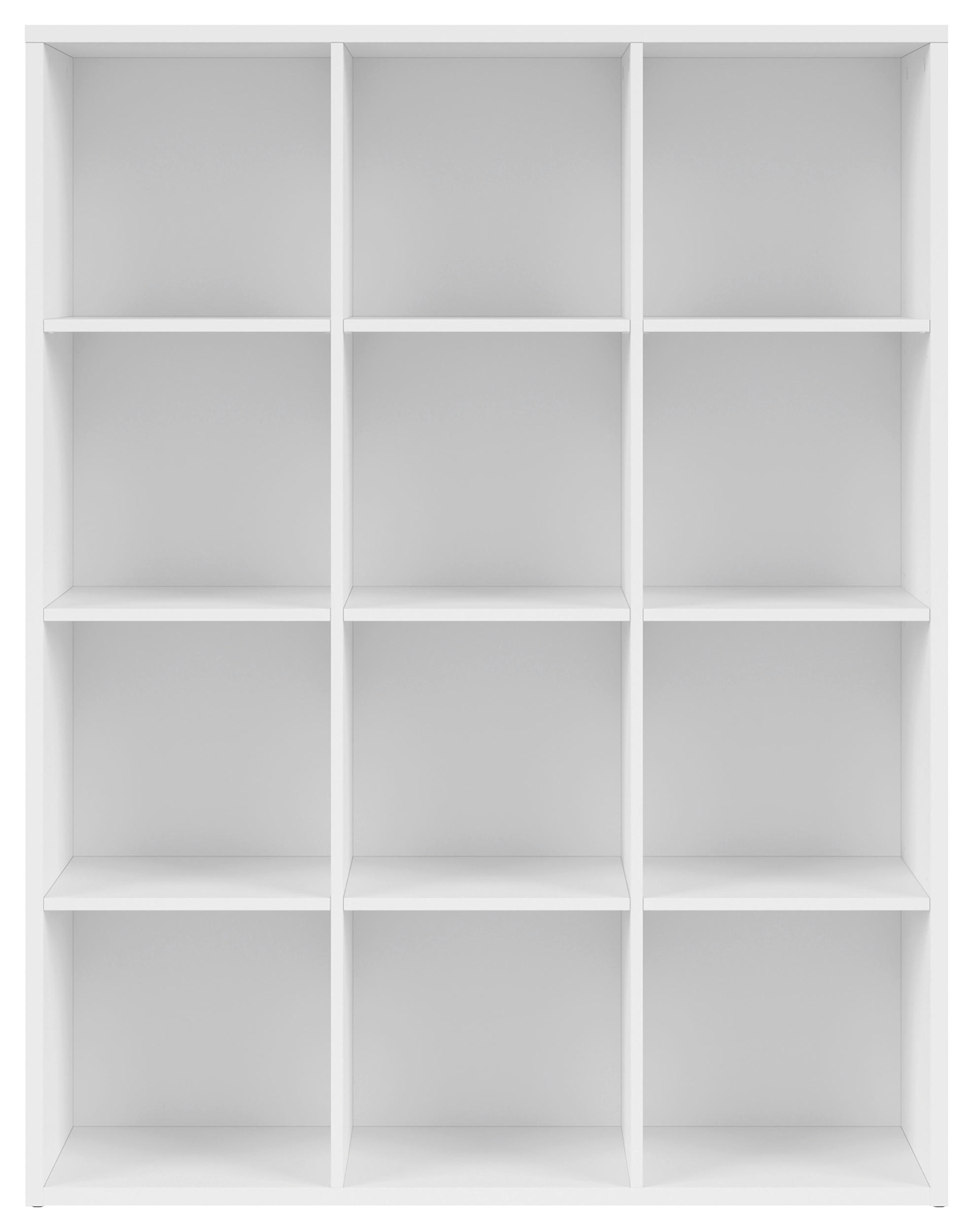 REGAL Weiß  - Weiß, Design, Holzwerkstoff/Kunststoff (114/146,5/38,5cm)