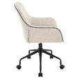DREHSTUHL in Webstoff Grau, Schwarz, Beige - Beige/Schwarz, KONVENTIONELL, Kunststoff/Textil (61/83/91/58cm) - Venda
