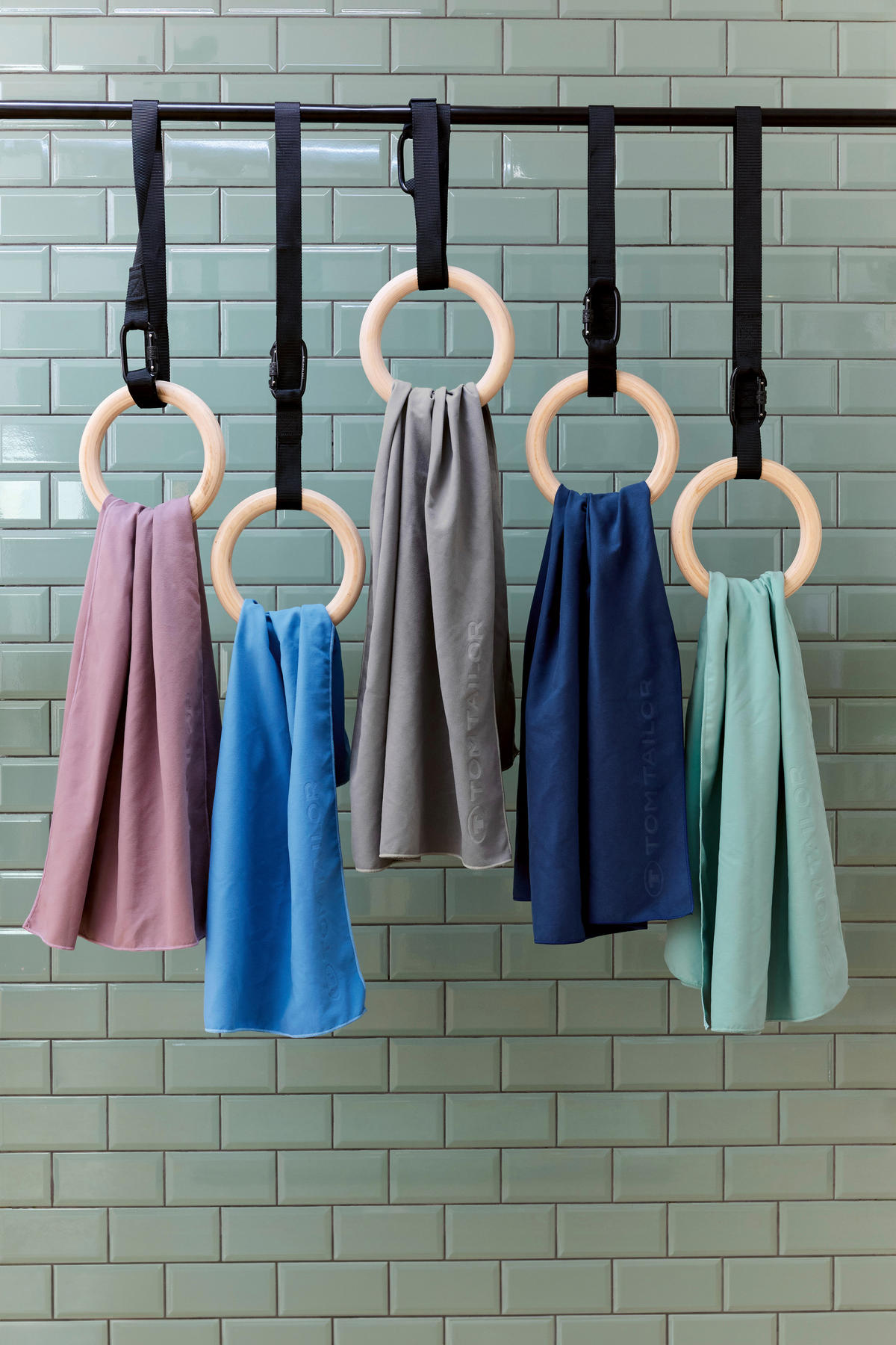 SPORTHANDTUCH Grau  - Grau, Basics, Textil (70/140cm) - Tom Tailor