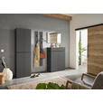GARDEROBE 5-teilig  in 300/199/40 cm  - Graphitfarben, Design, Holzwerkstoff (300/199/40cm) - Voleo