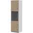 REGAL in 60/217,4/43 cm Eichefarben, Hellgrau - Eichefarben/Transparent, Design, Glas/Holzwerkstoff (60/217,4/43cm) REGAL in 60/217,4/43 cm Eichefarben, Hellgrau - Eichefarben/Transparent, Design, Glas/Holzwerkstoff (60/217,4/43cm)