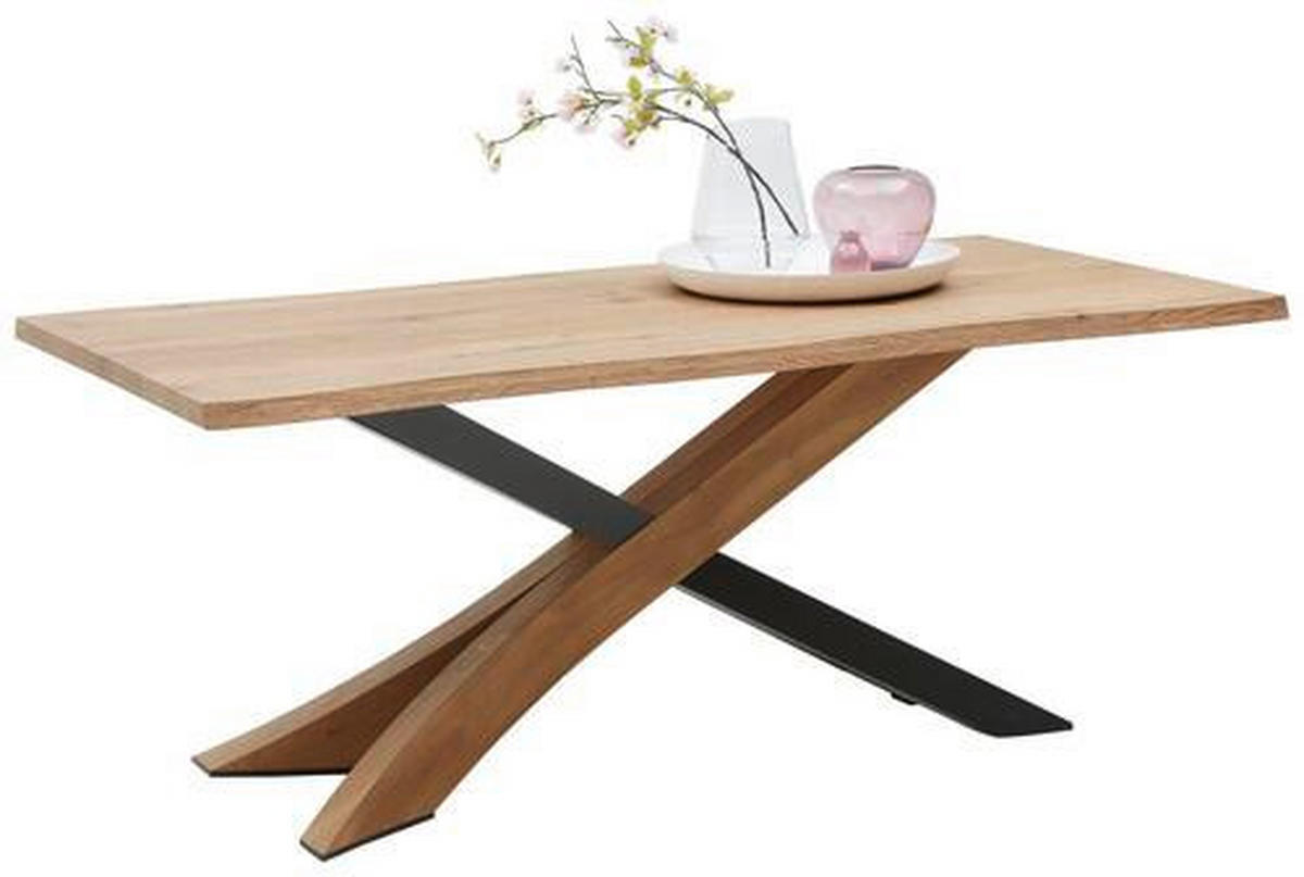 ESSTISCH in Holz, Metall 190/95/76 cm  - Eichefarben/Anthrazit, Natur, Holz/Metall (190/95/76cm) - Valnatura