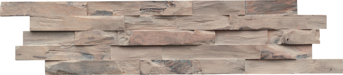 WANDVERKLEIDUNG 11 Stück  - Hellbraun, Basics, Holz (61/15/2cm)
