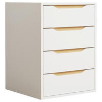 NACHTTISCH 46/61/42 cm  in Weiss, Eichefarben  - Honigeiche/Weiss, Modern, Holzwerkstoff (46/61/42cm) - MID.YOU