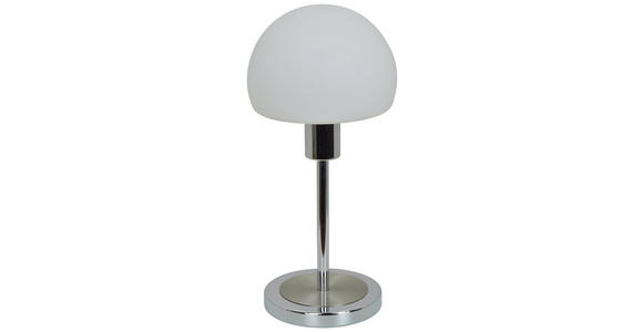 LED-TISCHLEUCHTE - Chromfarben/Nickelfarben, Design, Glas/Metall (30,5cm) - Boxxx