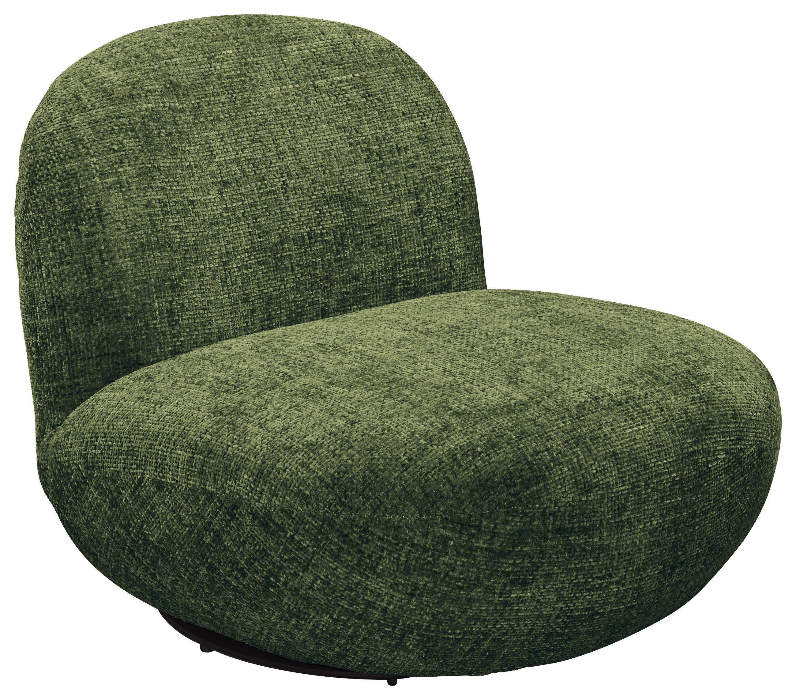FÅTÖLJ i textil mörkgrön  - svart/mörkgrön, Modern, metall/textil (85/70/99cm) - MID.YOU