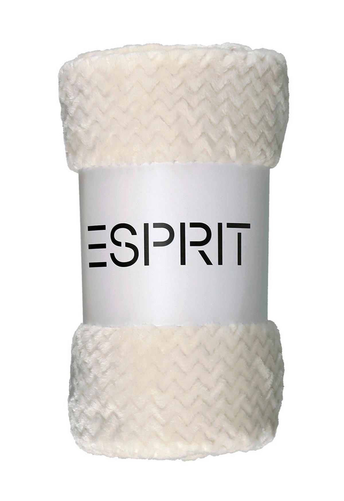 Pled 150/200 cm  - alb, Basics, plastic (150/200cm) - Esprit