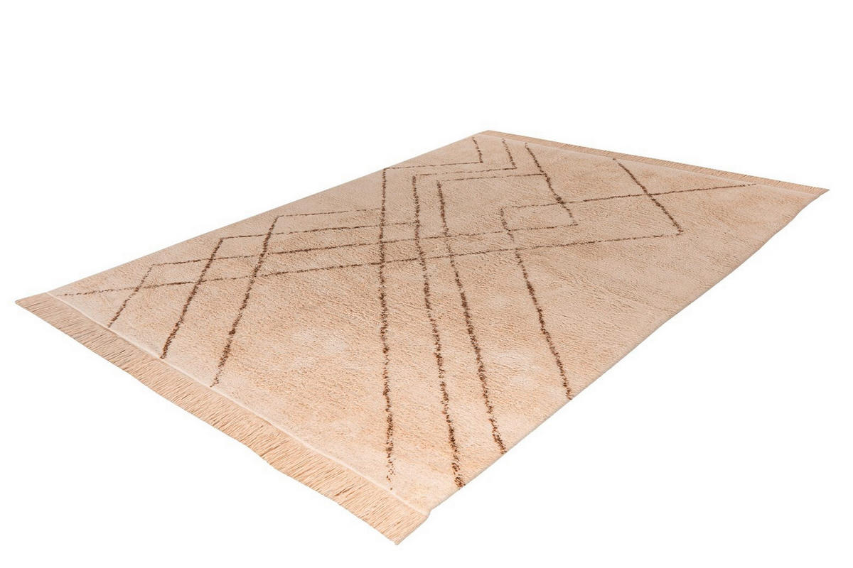 TEPPICH 80/150 cm Mylen 425 Creme / Braun Braun, Creme  - Creme/Braun, KONVENTIONELL, Textil (80/150cm)