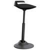 BÜROHOCKER   Schwarz  - Schwarz, Basics, Textil/Metall (38/60-93/38cm) - Aeris
