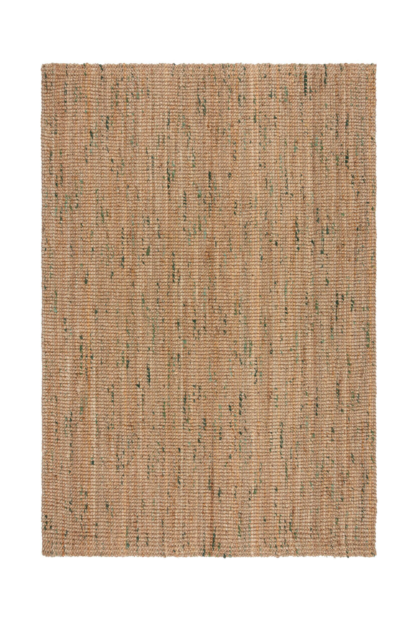 HANDWEBTEPPICH 160/230 cm Grün, Naturfarben  - Naturfarben/Grün, MODERN, Textil (160/230cm) - Xora