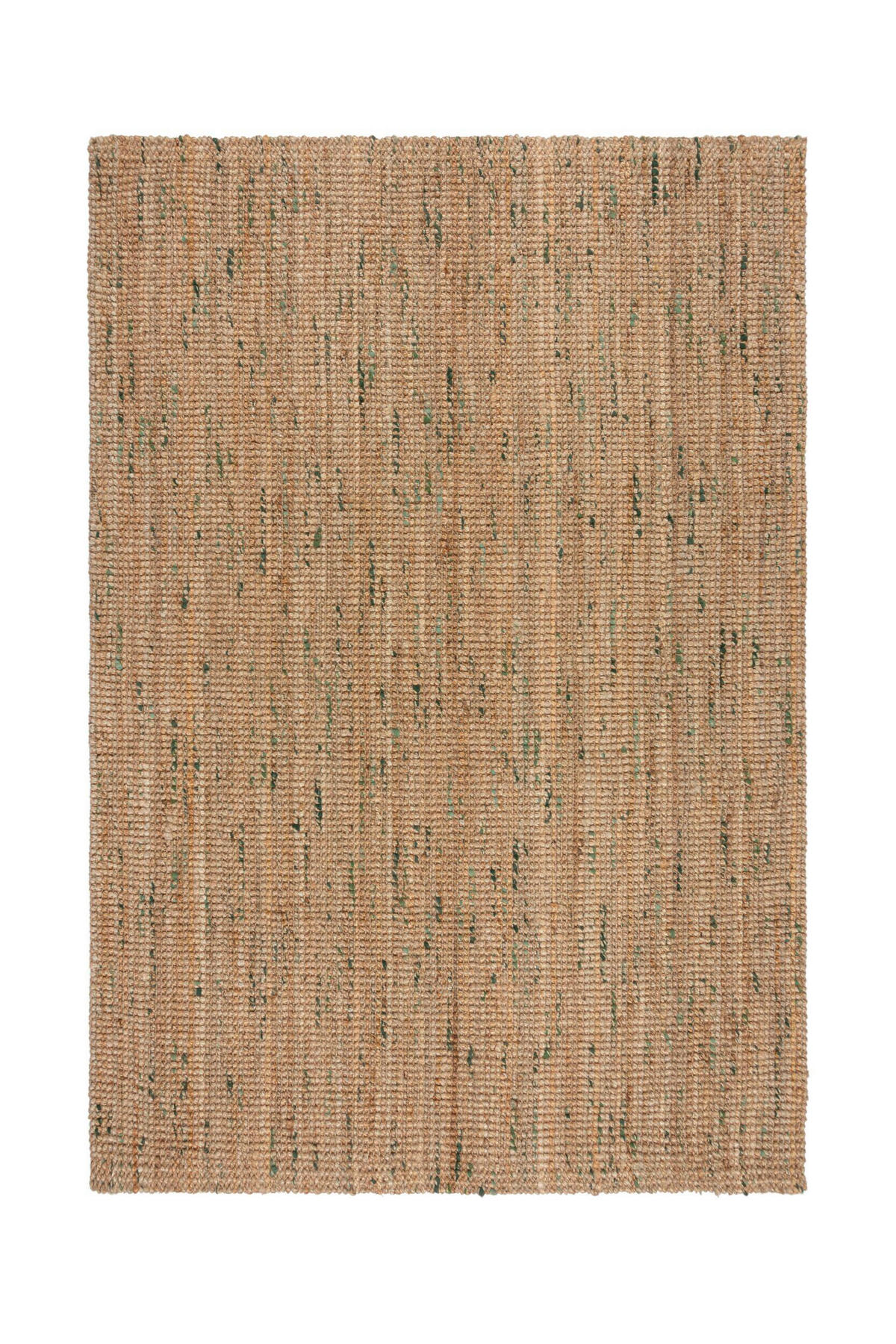 HANDWEBTEPPICH 160/230 cm Grün, Naturfarben  - Naturfarben/Grün, MODERN, Textil (160/230cm) - Xora