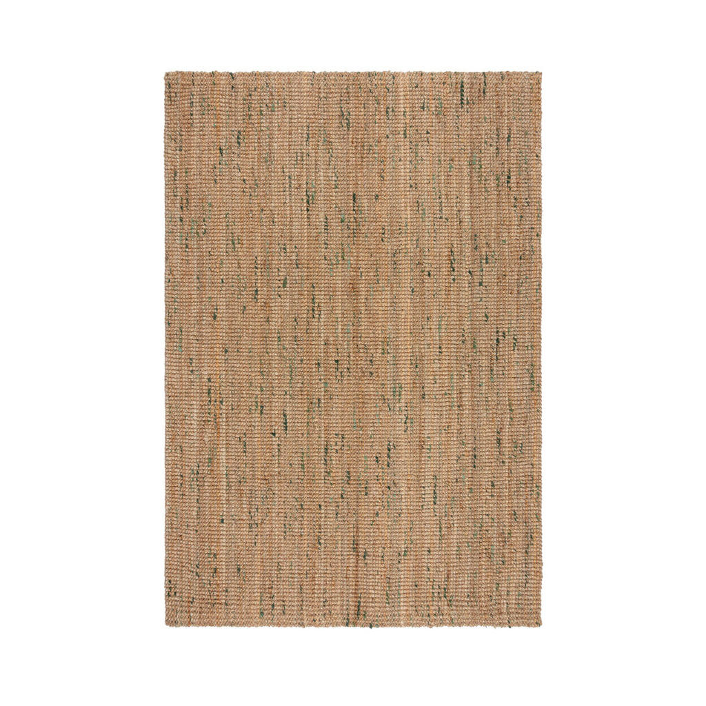 Flair Rugs RUČNE TKANÝ KOBEREC, 200/290 cm zelená, prírodná farba