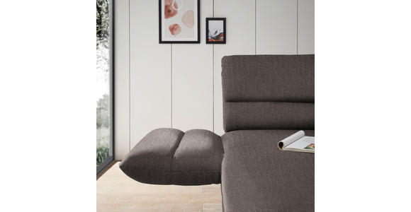 ECKSOFA  in Flachgewebe Greige  176-217/279-327 cm  - Greige/Schwarz, Design, Textil/Metall (176-217/279-327cm) - Dieter Knoll