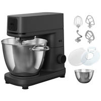 KÜCHENMASCHINE Deli 5 KM7-1-4BPT  - Edelstahlfarben/Schwarz, Basics, Kunststoff/Metall (24,5/33,0/38,0cm) - AEG