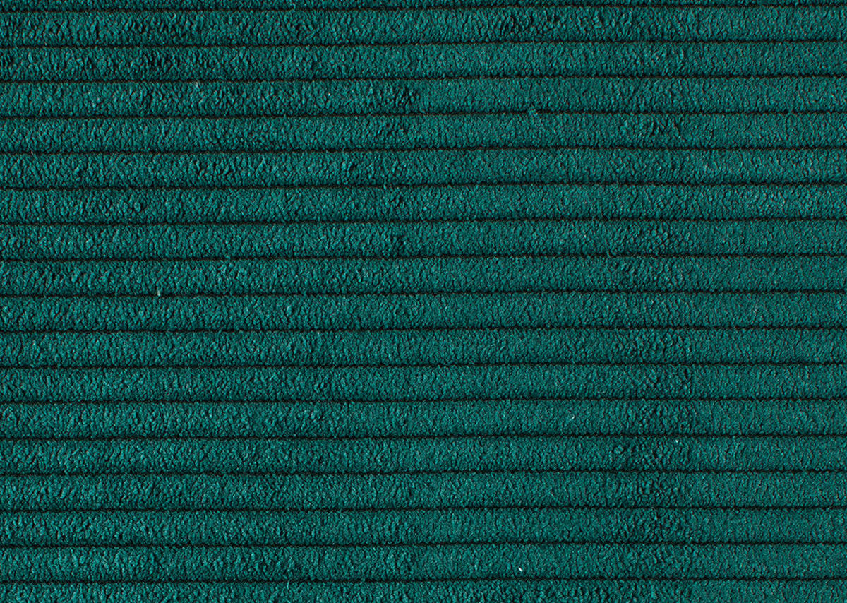 ECKSOFA in Cord Dunkelgrün  - Dunkelgrün/Schwarz, Design, Textil/Metall (185-209/298cm) - Pure Home Lifestyle