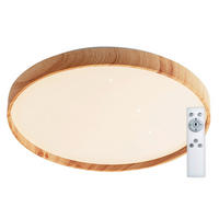 STROPNÉ LED SVIETIDLO, 39/39/6 cm - farba duba, Basics, kov/plast (39/39/6cm)