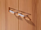 SCHUHSCHRANK Kernbuche teilmassiv Buchefarben  - Buchefarben/Alufarben, KONVENTIONELL, Holz/Metall (74/100/40cm) - Livetastic