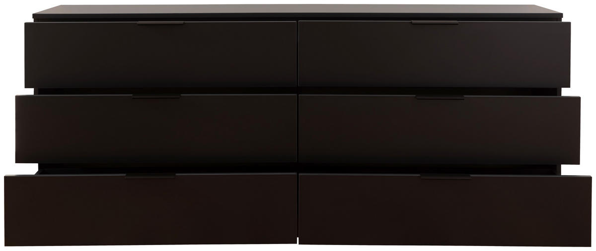 SIDEBOARD Anthrazit  200/77/45 cm  - Anthrazit/Schwarz, Design, Holzwerkstoff/Kunststoff (200/77/45cm) - Moderano