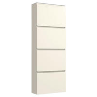 SCHUHKIPPER Gardasee  in 60/161/22 cm  - Sandfarben, Design, Glas/Holzwerkstoff (60/161/22cm) - Moderano