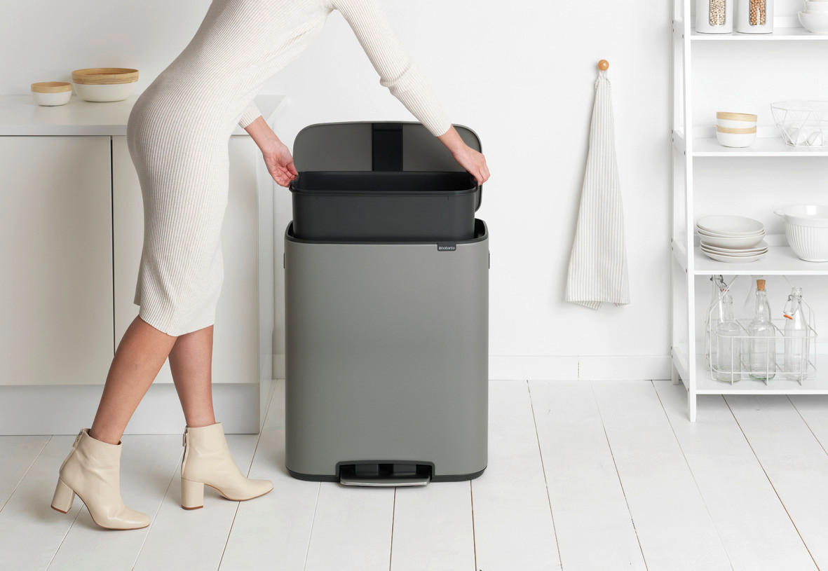 KANTA ZA SMEĆE 60 l - Osnovno, metal/plastika (54.1/65.2/36.3cm) - Brabantia