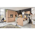 EINBAUKÜCHE   - Eichefarben/Weiß, Design, Holzwerkstoff - Dieter Knoll