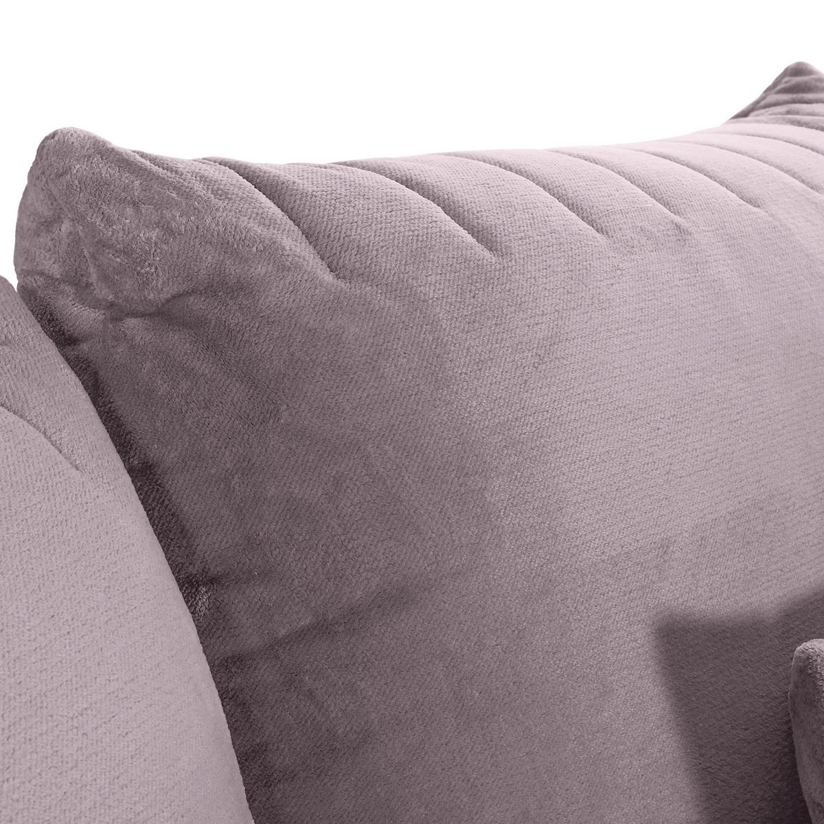 HÖRNSOFFA i plysch grå  - svart/grå, Klassisk, textil/plast (270/170cm) - MID.YOU